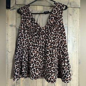 Kate Spade Spotted Leopard Bow-Knot Top – Size 10 (M)